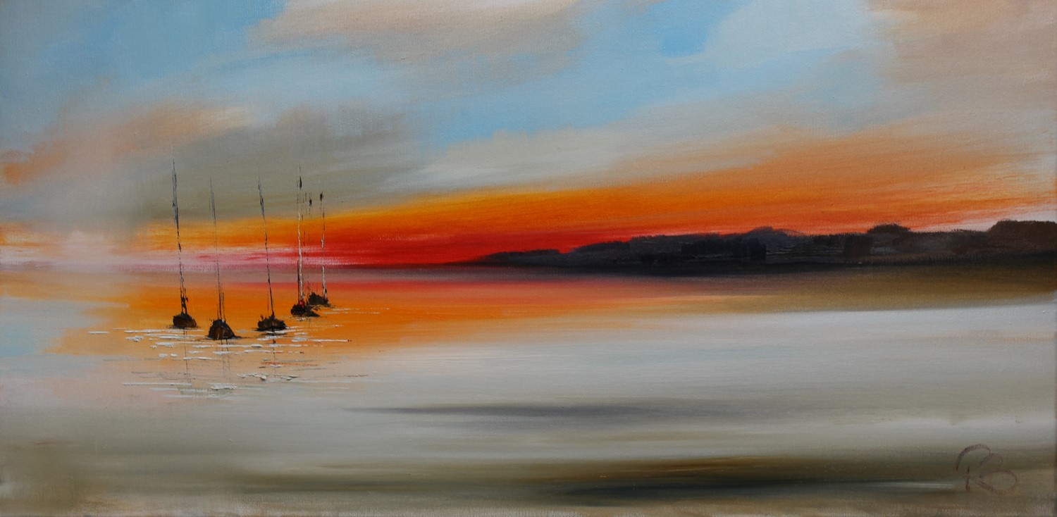 'Just as the Sunsets' by artist Rosanne Barr